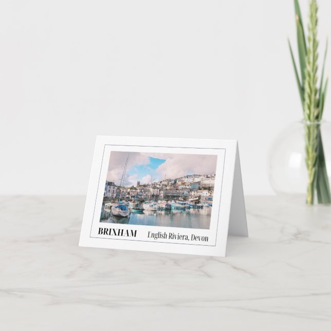 Brixham Harbor, Devon Card (Front)
