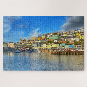 Brixham Heritage: Colorful Hillside & Church Jigsaw Puzzle