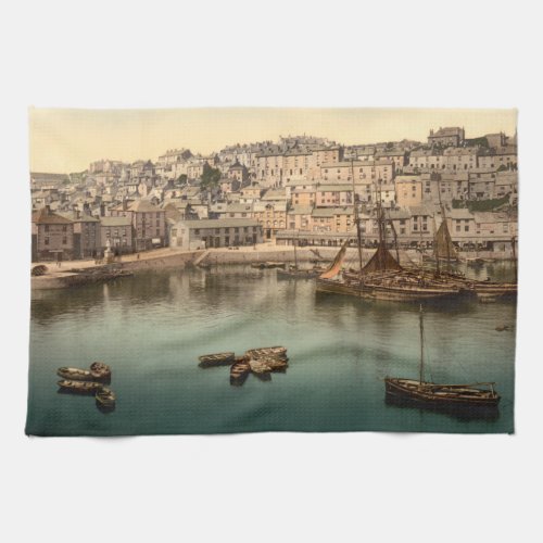 Brixham II Devon England Kitchen Towel