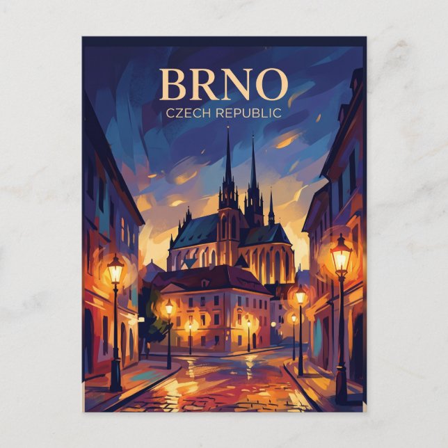 Brno Czech Republic Postcard (Front)
