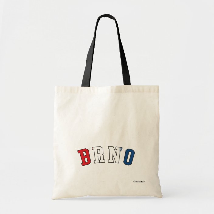 Brno in Czech Republic National Flag Colors Bag