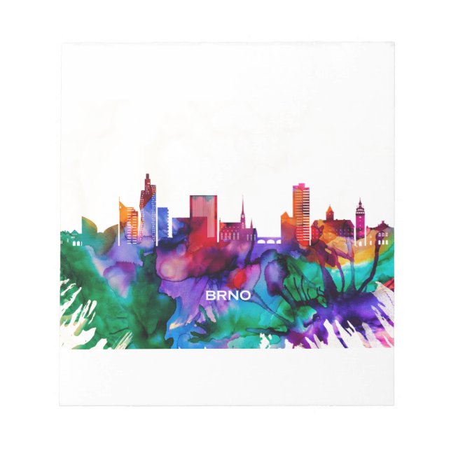 Brno Skyline Notepad (Front)
