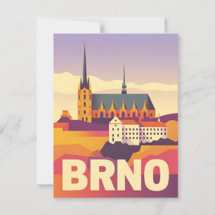 Brno vintage postcard