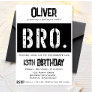 Bro 13th Birthday Party  Invitation
