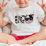 Bro Brother Cow Birthday Party T-Shirt<br><div class="desc">Bro or brother cow birthday party t-shirt featuring cow with sunglasses and cow print letters. Check out my shop for matching t-shirts for other family members.</div>