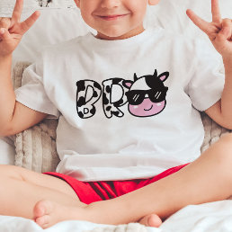Bro Brother Cow Birthday Party T-Shirt