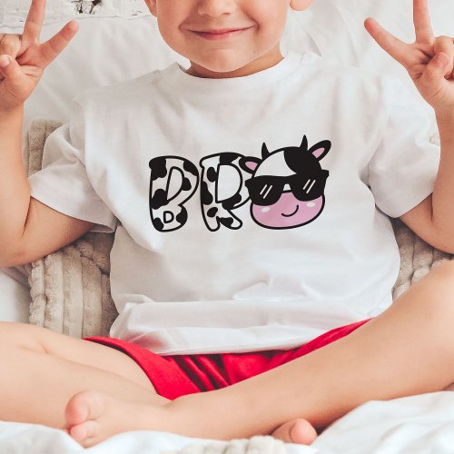 Bro Brother Cow Birthday Party T_Shirt