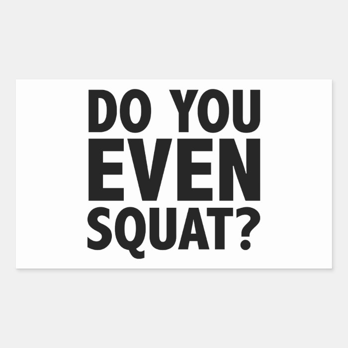 Bro Do You Even Squat? Sticker