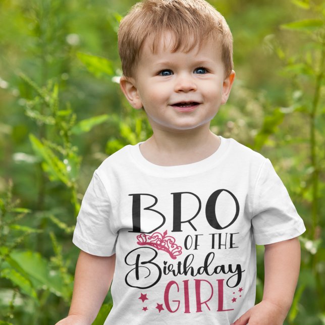 Bro of the Birthday Girl Customized Squad Matching T-Shirt (Creator Uploaded)