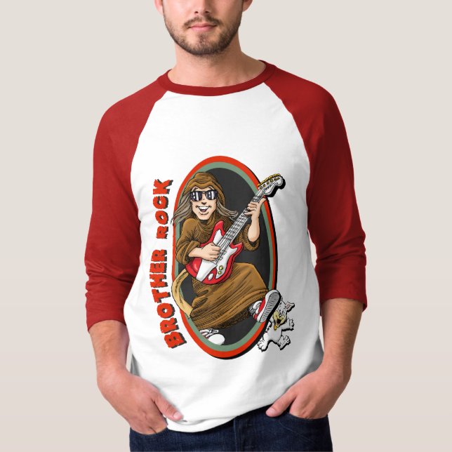 Bro Rock with Bosco Men's Baseball T T-Shirt (Front)
