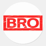 Bro Stamp Classic Round Sticker