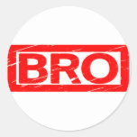 Bro Stamp Classic Round Sticker
