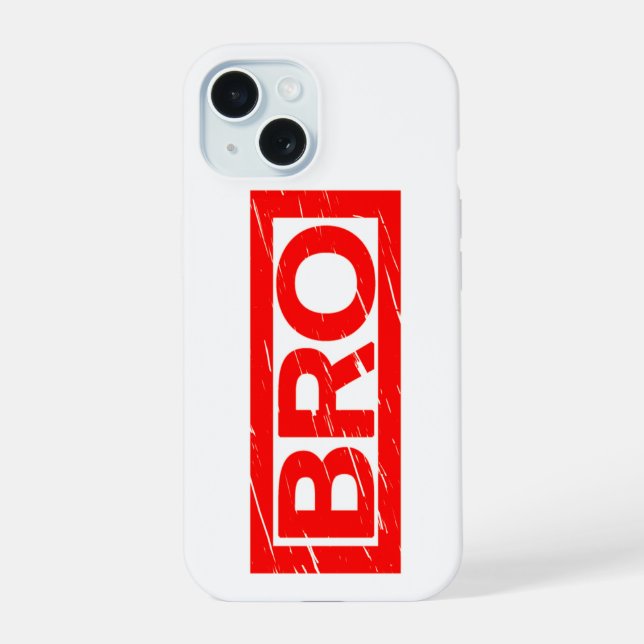 Bro Stamp Iphone Case (Back)