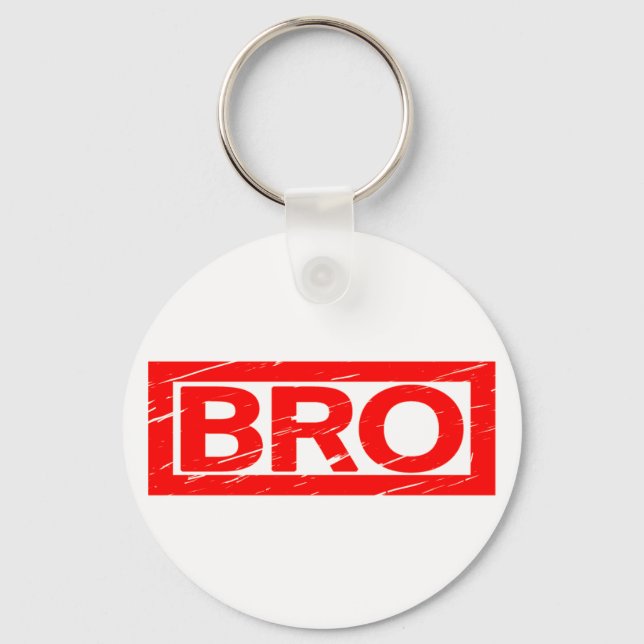 Bro Stamp Keychain (Front)