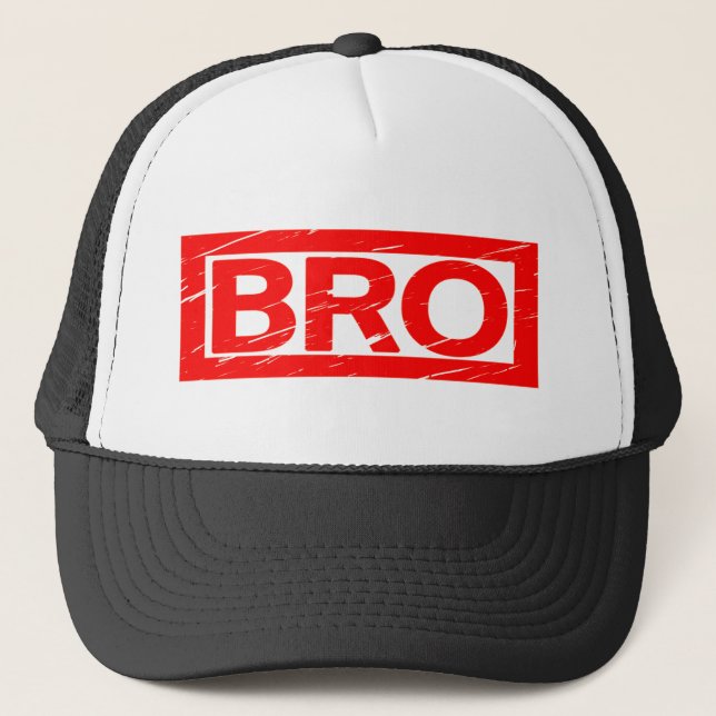 Bro Stamp Trucker Hat (Front)