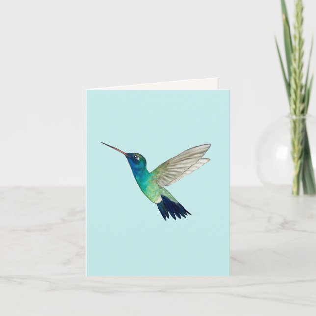 Broad-billed Hummingbird Greeting Card (Front)