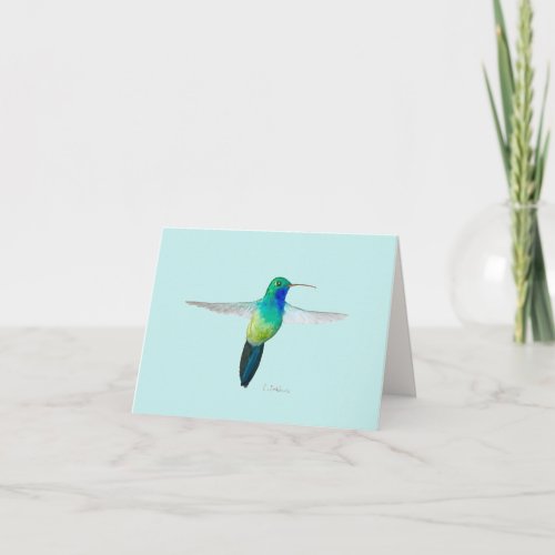 Broad_billed Hummingbird Greeting Card