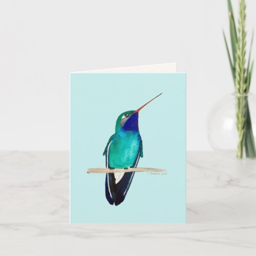 Broad_billed Hummingbird Greeting Card