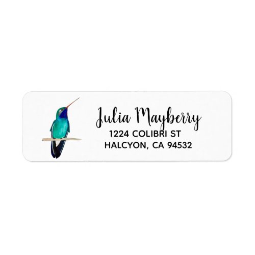 Broad_billed Hummingbird Label