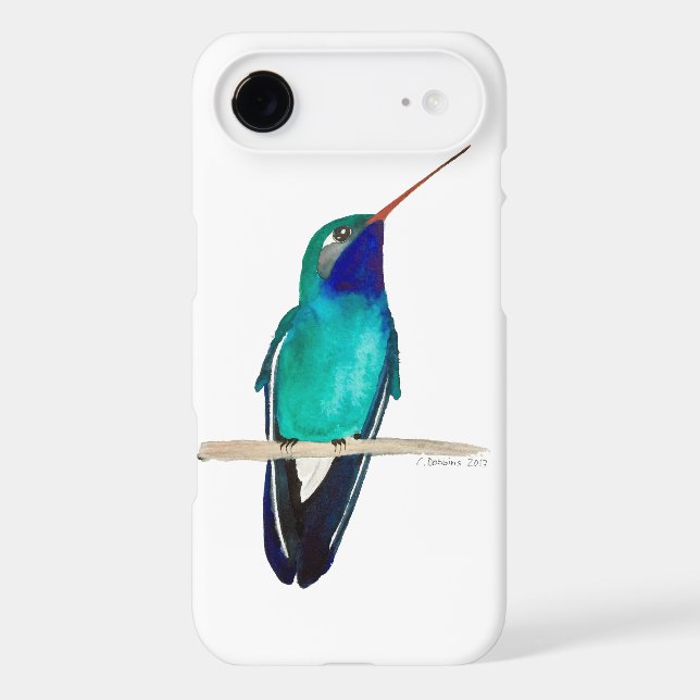 Broad-billed Hummingbird Perched Case-Mate iPhone Case (Back)