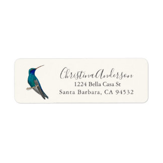 Broad-billed Hummingbird Return Address Label