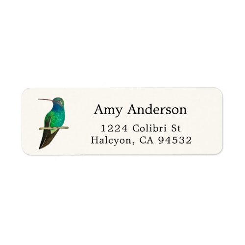  Broad_billed Hummingbird Return Address Label