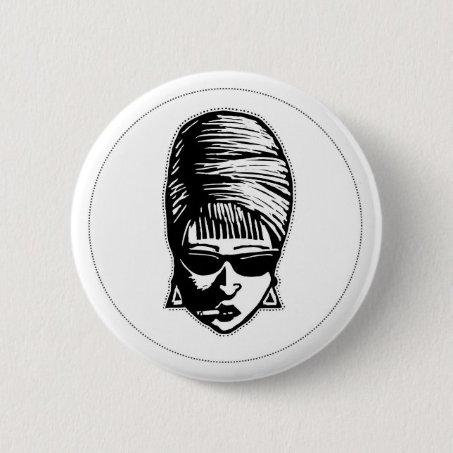 Broad Flair Pinback Button (Front)