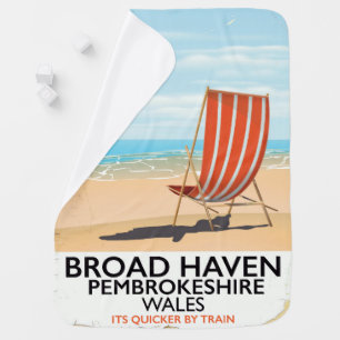 Broad Haven, Pembrokeshire,Wales seaside Baby Blanket