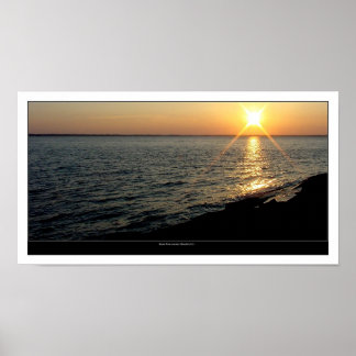 Broad River at sunset Poster