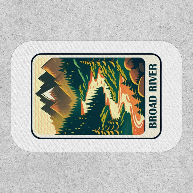 Broad River North Carolina South Carolina Colors Patch (Front)