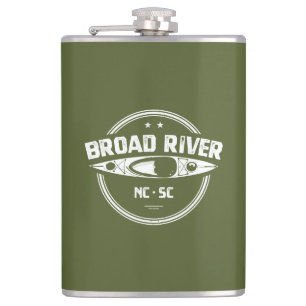 Broad River North Carolina South Carolina Kayaking Flask