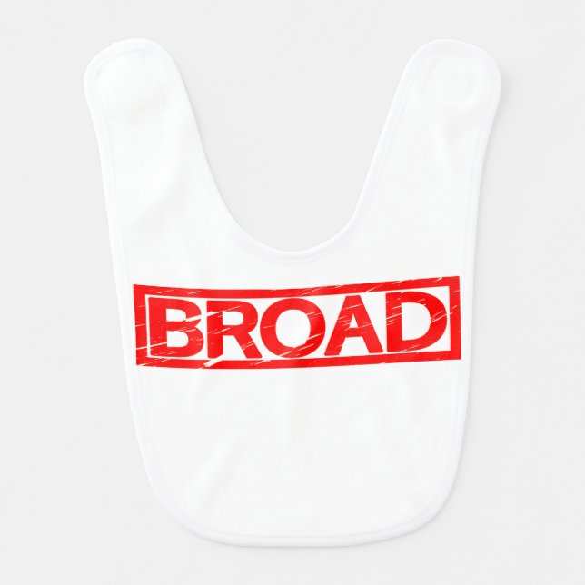Broad Stamp Baby Bib (Front)