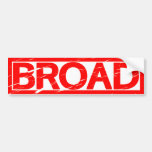 Broad Stamp Bumper Sticker