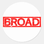 Broad Stamp Classic Round Sticker