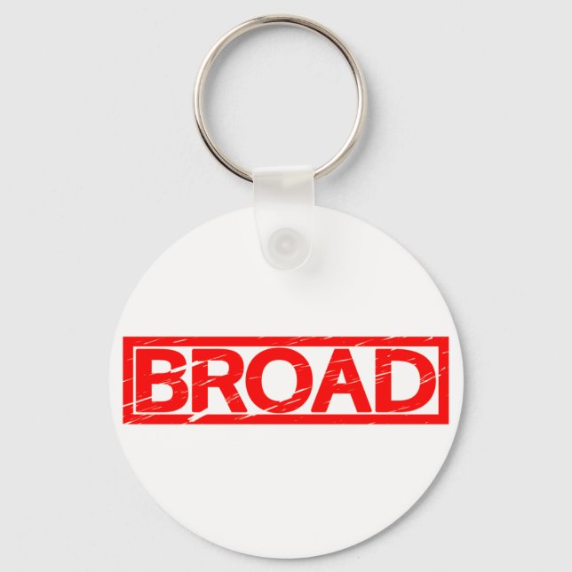 Broad Stamp Keychain (Front)