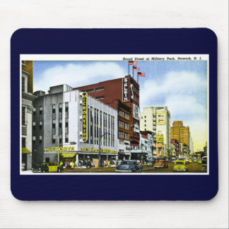 Broad Street at Military Park, Newark, New Jersey Mouse Pad