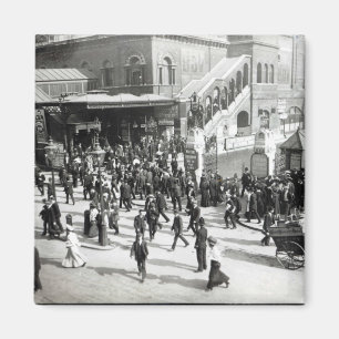 Broad Street Railway Station, London, c.1890 Magnet