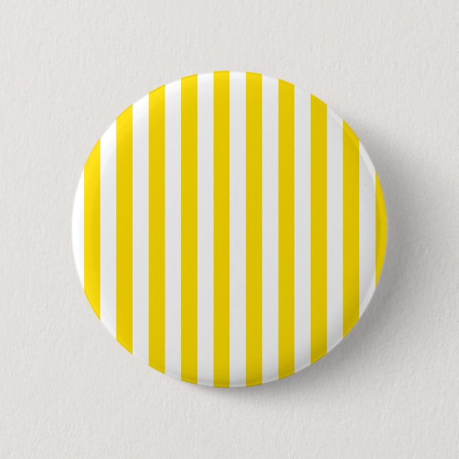 Broad Stripes - White and Golden Yellow Button (Front)