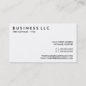 broadcaster. business card (Back)