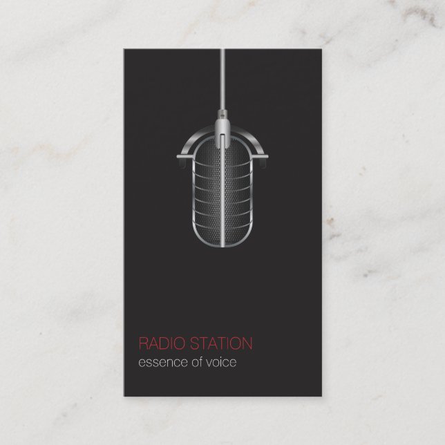 Broadcasting Business Card (Front)
