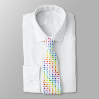 Broader Spectrum 4 Point Rainbow Stars Neck Tie