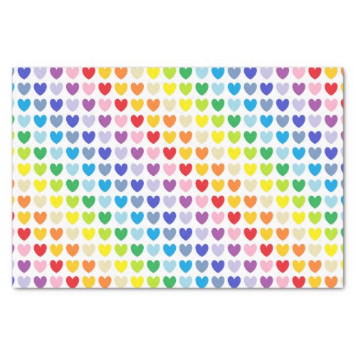 Broader Spectrum Rainbow Hearts Tissue Paper
