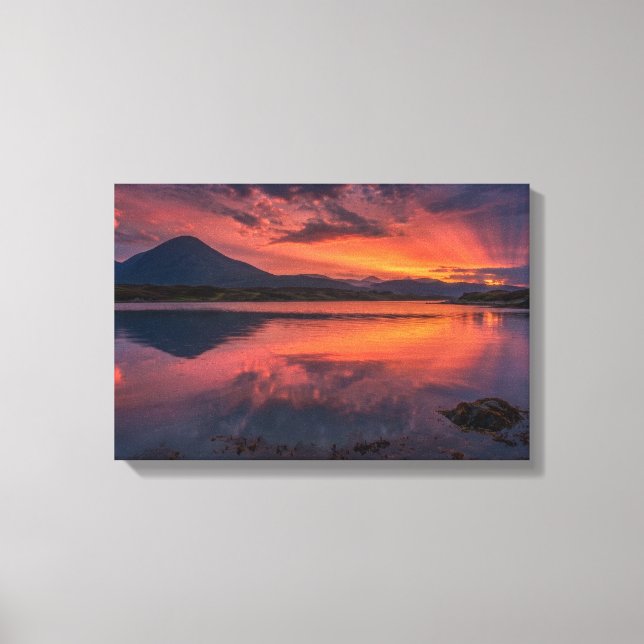 Broadford Bay Isle of Skye Sunset  Canvas Print (Front)