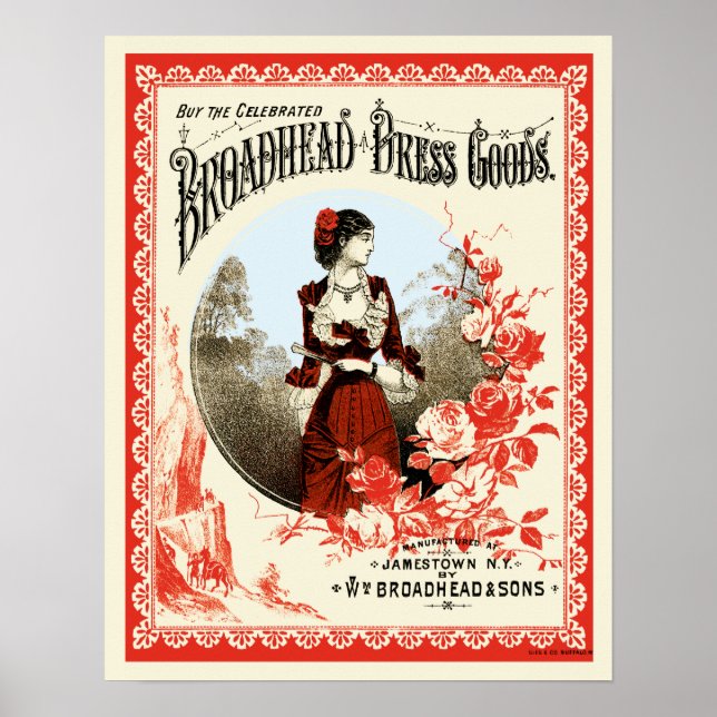 Broadhead Dress Goods Poster (Front)