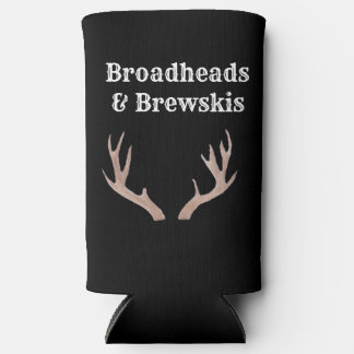 Broadheads and Brewskis can koozie