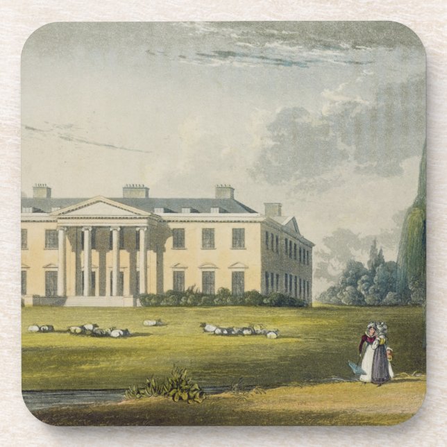 Broadlands, from Ackermann's 'Repository of Arts', Drink Coaster (Front)