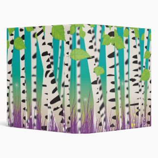 Broadleaved deciduous hardwood Birch Trees 3 Ring Binder