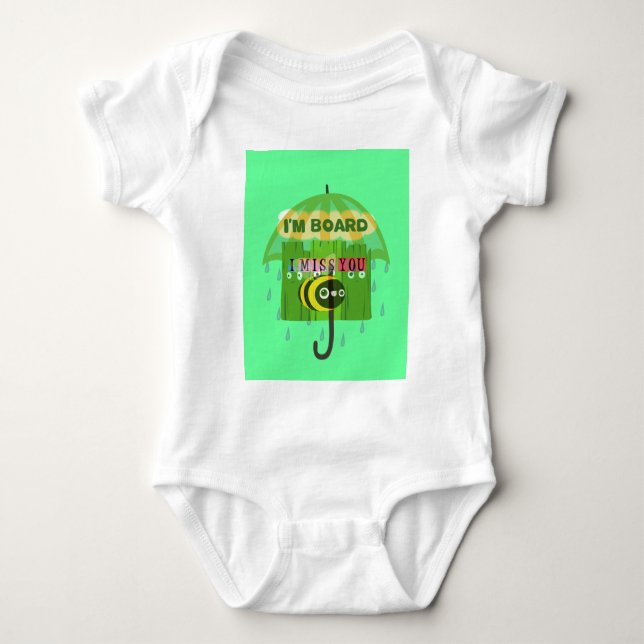 Broadly Speaking I miss You Baby Bodysuit (Front)