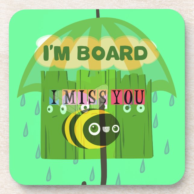 Broadly Speaking I miss You Beverage Coaster (Front)