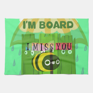 Broadly Speaking I miss You: Inspirational Text Kitchen Towel